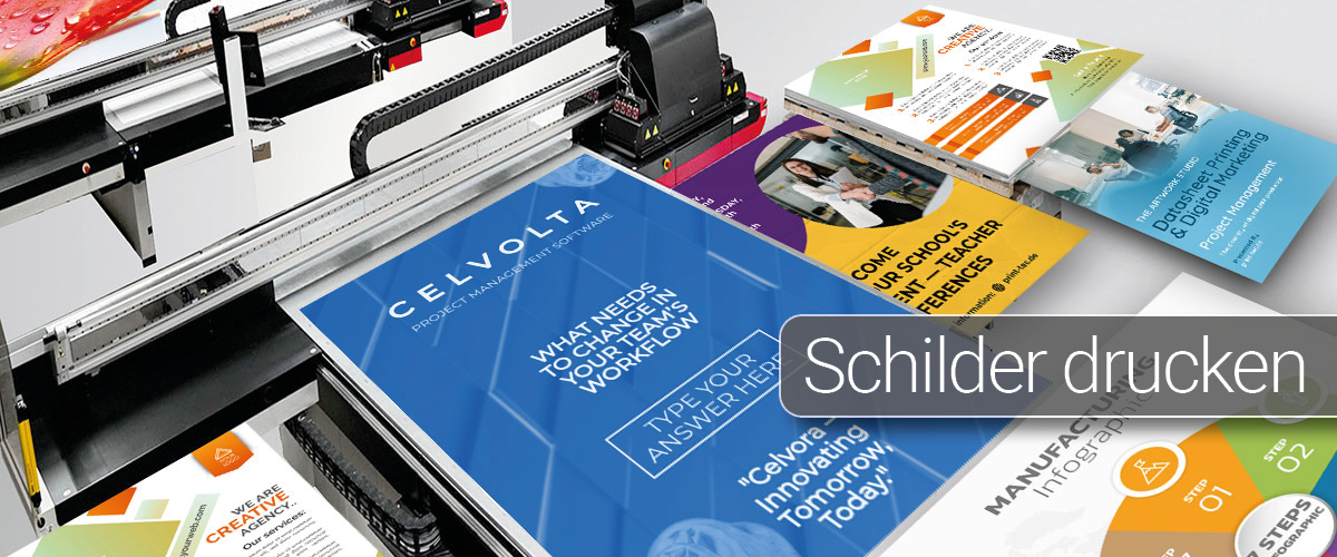 Schilder drucken Poster und Schilder drucken