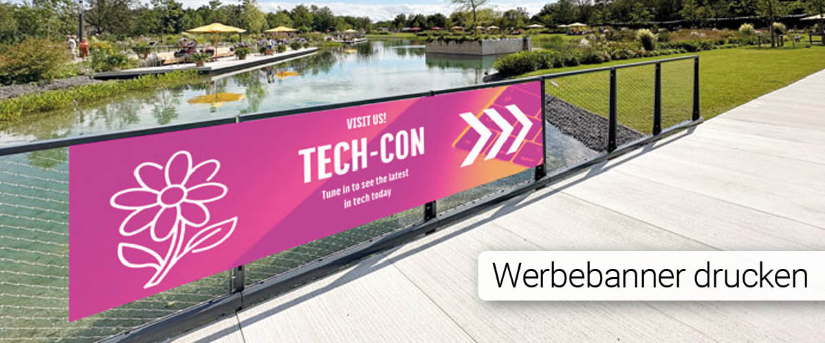 Werbebanner drucken Banner drucken lassen