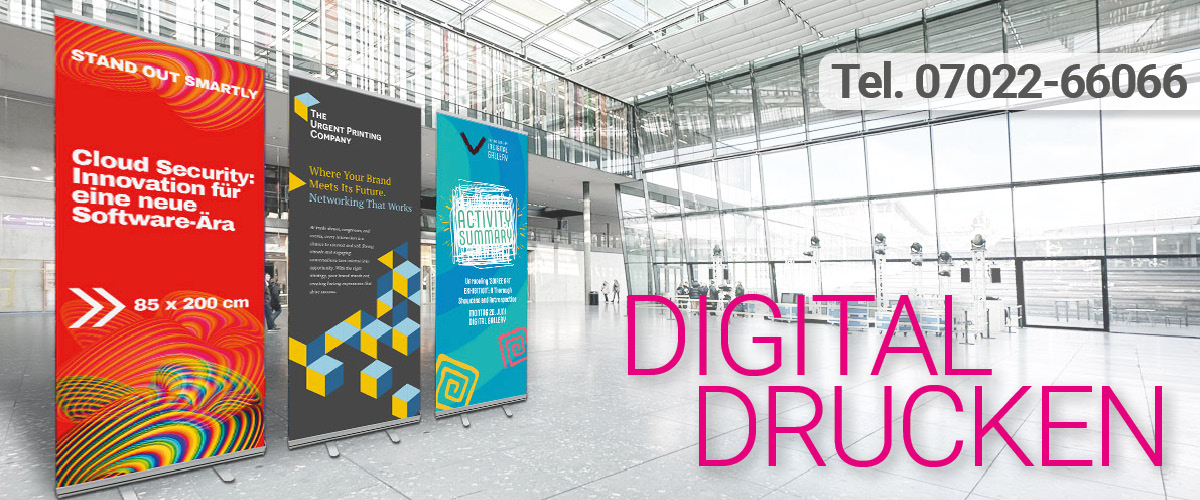 Online Druckerei Stuttgart - Overnight & Expressdruck, Expresssversand, Rollup und Broschüren