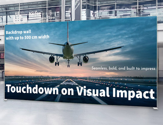 SEG Backdrop Wall 400 x 250 cm | 80mm Frame