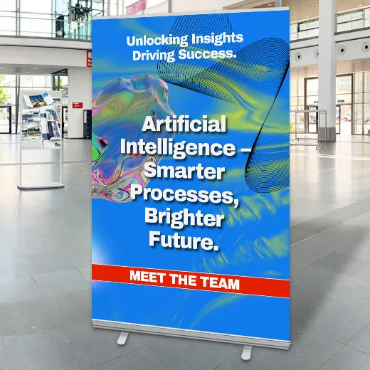 Rollup Banner 85 x 200 cm, 100 x 200 cm, 120 x 200 cm drucken