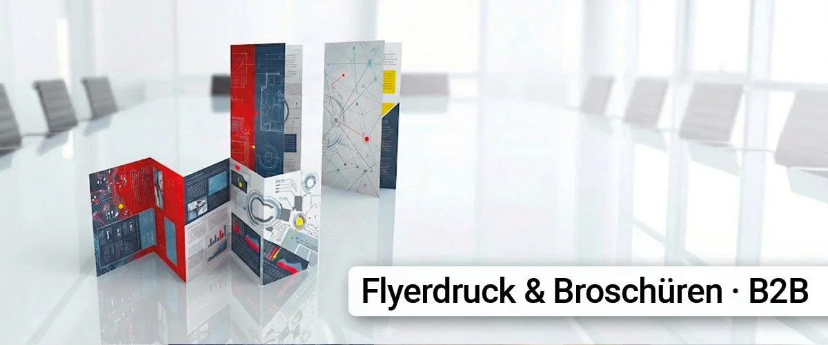 Flyer-Druck für Unternehmen. Schnell. Zuverlässig. Professionell.
