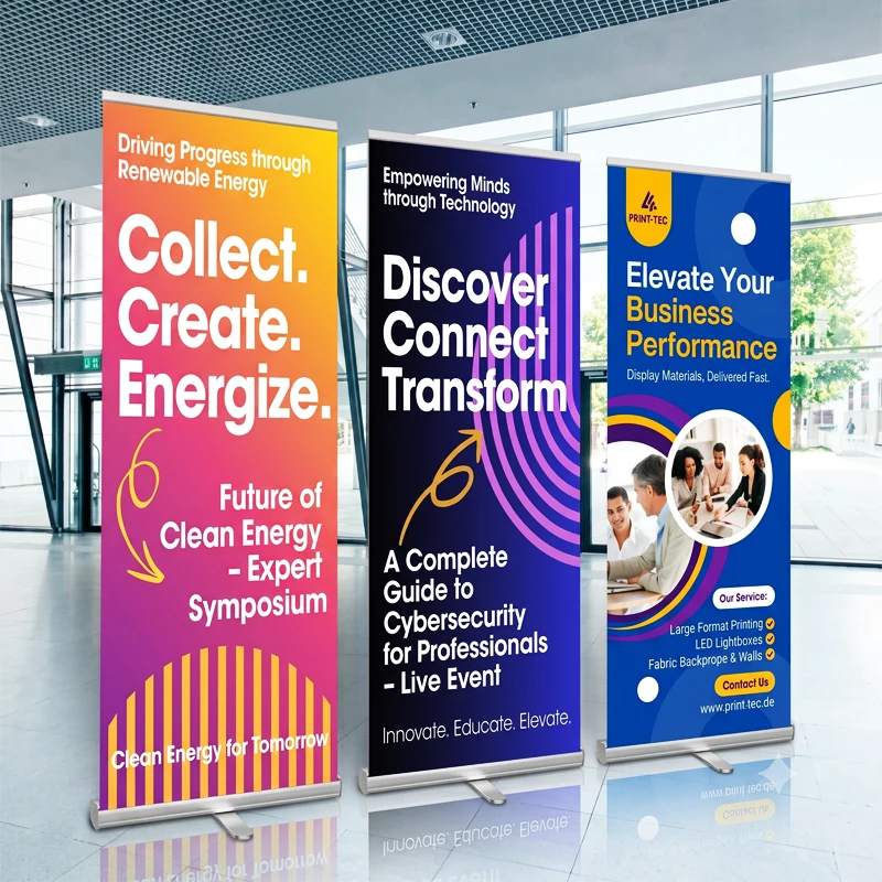 Roll-Up Banner 60×200 cm: Retractable Banner