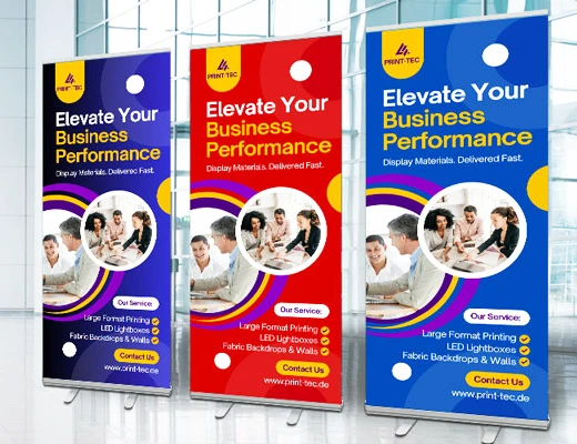 Pull Up Banner – 85 x 200cm – Incl. UPS Express Shipping