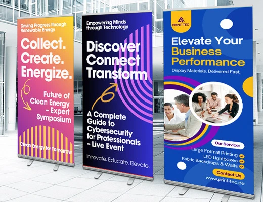 Roll-Up Banner 100 x 200 cm: Retractable Banner