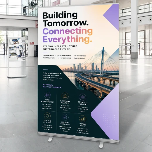 Roll Up Banner 120 x 200 cm fast turaround printing