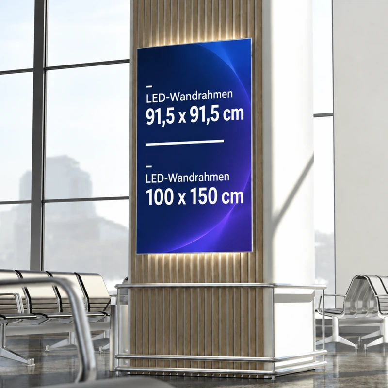 LED Poster Backlit in der Größe 100 x 150 cm